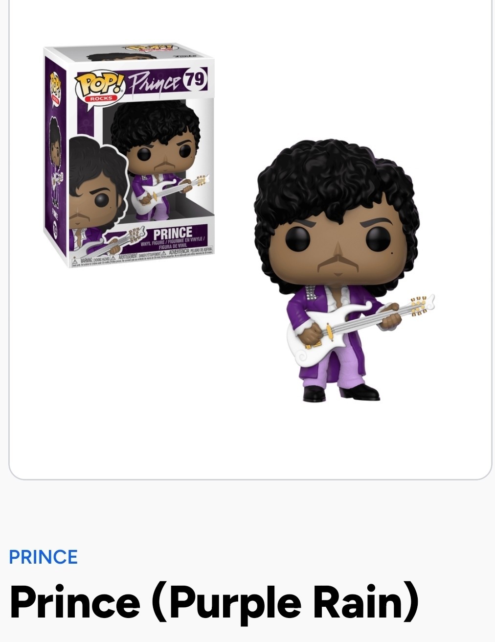 Funko Pop! Vinyl: Prince Purple Rain #79 Collectible Figure