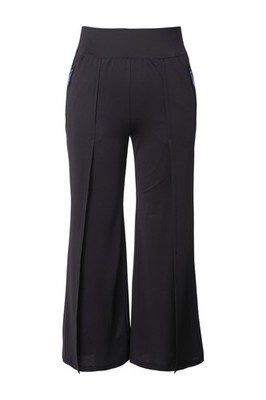 Ulla Popken Damen große Größen Hose weites Bein Elastikbund recycelt 839995