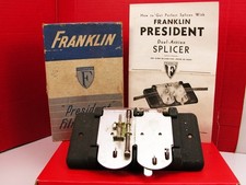 Working Franklin 16mm  Regular 8mm Movie FILM SPLICER With Box  Instructions