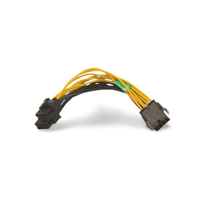 6in EPS-12V 8 Pin Power Cable Splitter Cable - Black