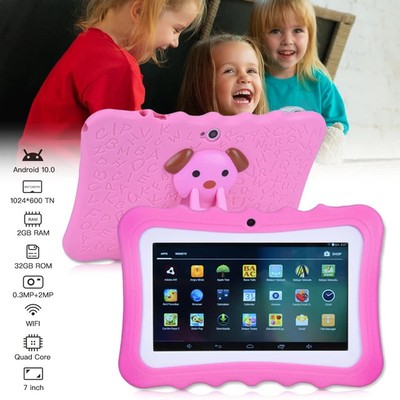 Kinder Tablet 32+2GB Speicher Wi-Fi Bluetooth mit Schutzhülle Tablet Elternmodus
