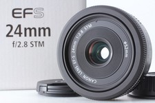 Almost Unused Canon EF-S 24mm f/2.8 STM Pancake Wide Angle Lens From JAPAN