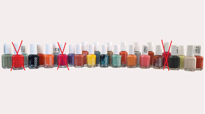 Lot of 21 Essie Salon Quality Vegan Nail Polish, 0.33-0.46 fl oz (non-repeating)