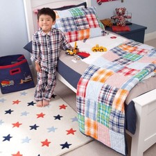Harrison Quilted Pillow Sham by Babyface - 100% Cotton - 50 x 75 cm