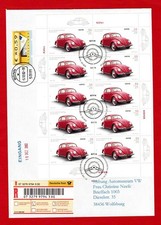 Bund "VW-K&auml;fer" kompl. Bogen + ATM 5.2 R+EIG-FDC &bdquo;K&auml;fer&ldquo; VW-Automuseum Stiftung
