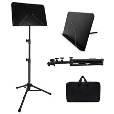 57IN Sheet Music Stand, Tall Music Stand for Sheet Music High Stability, Adju...
