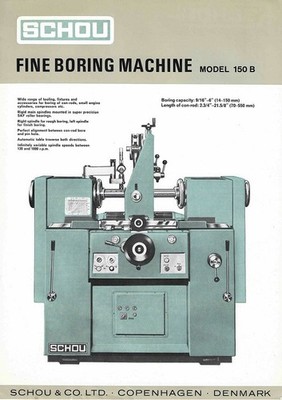 Schou Model 150-B Connecting Rod Boring Machine Flier