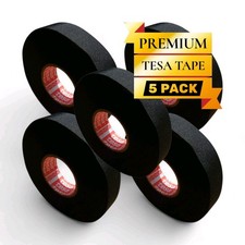 Tesa Tape 51036 Genuine Adhesive Cloth Fabric Outdoor 19mm x 25m 5 Pack 