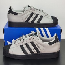 Adidas Superstar Para hombres Talla 12 Zapatos Atléticos Negro Gris Calzado Tenis