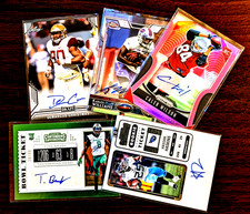 NFL  Autograph Lot Prizm Pink Refractor, Topps Chrome, Contenders Bowl Ticket RC