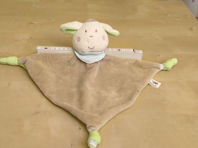 Schmusetuch Fashy Hase Esel Schaf grün beige little Stars Kuscheltuch Schnuffel