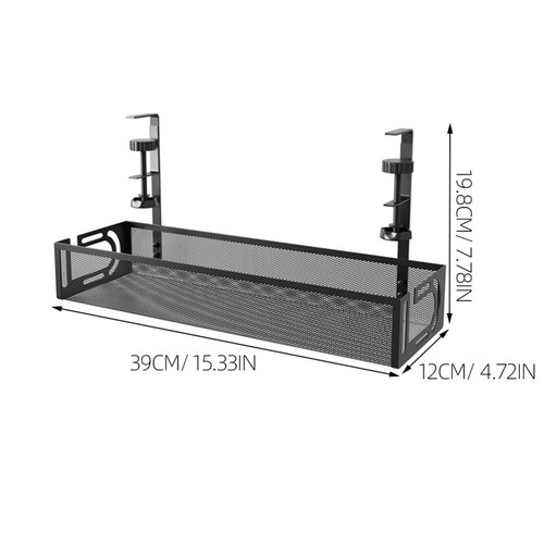 Cable Rack under Desk Wire Cord Organizer for Tidy - Afbeelding 8 van 12