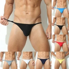 Sexy Mens G-String Underwear Jockstrap Sissy Pouch Bikini Briefs T-back Thong