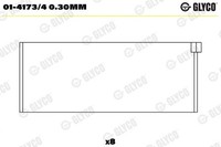 Glyco 01-4173/4 0.30Mm Pleuellager FüR CitroËN Peugeot Renault Talbot