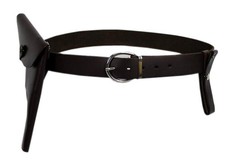 Thecostumebase Indiana Cowhide Belt Holster Whip Holder Leather M