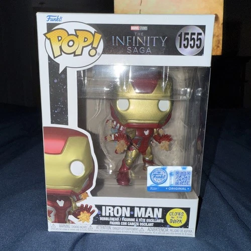 POP! Marvel: Infinity Saga — Iron Man — Exclusivo de GITD