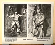 CONAN THE DESTROYER 1984 Movie Press Kit with 10 Black and White Promo Photos