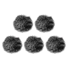 Furry Microphone Windscreen 10mm x 55mm Black ,White,Gray 5 Pack