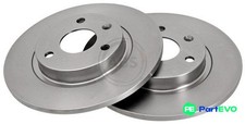 A.B.S. 2 X BRAKE DISC 16145 FOR CITROËN PEUGEOT MEGA