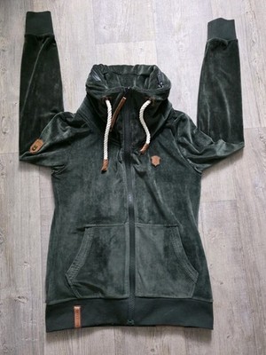   Naketano Übergangsjacke Samt Samtjacke dunkelgrün Gr. L 40 