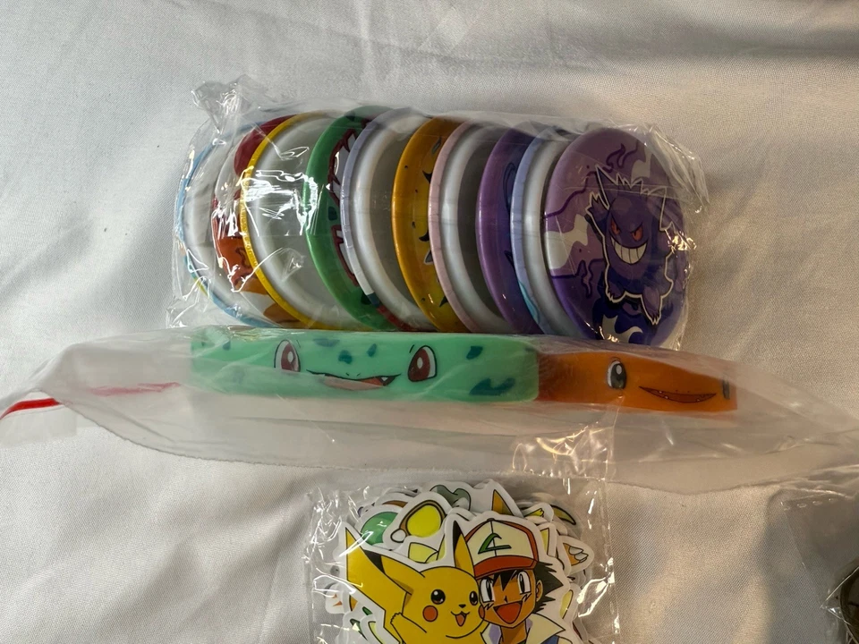 ¡¡¡Nuevo!!! POKEMON Clásico Fiesta Favores Para 10 Personas Foto 3 de 4