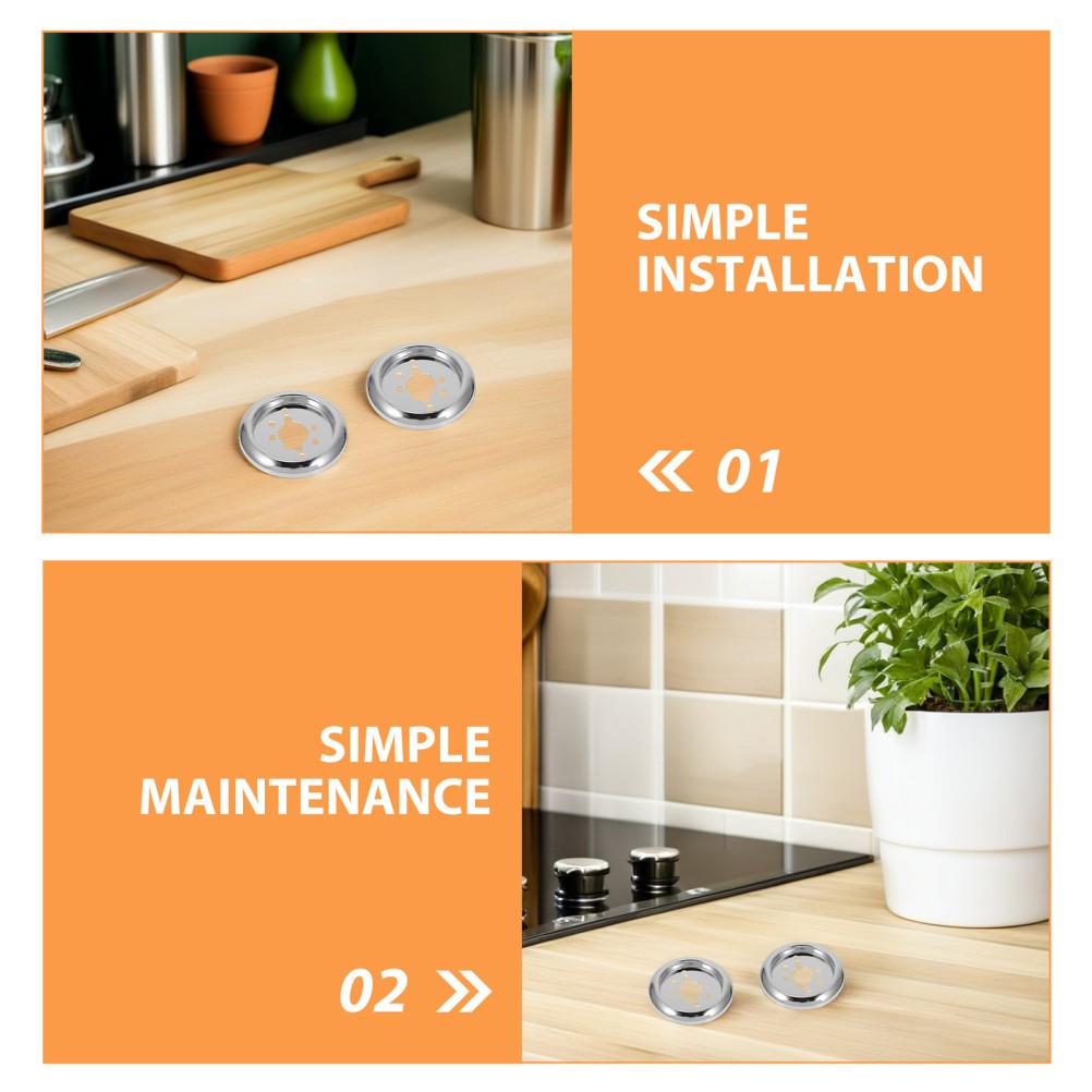  6pcs Gas Stove Knobs Base - Universal Control Switch Knobs Base Replacement For