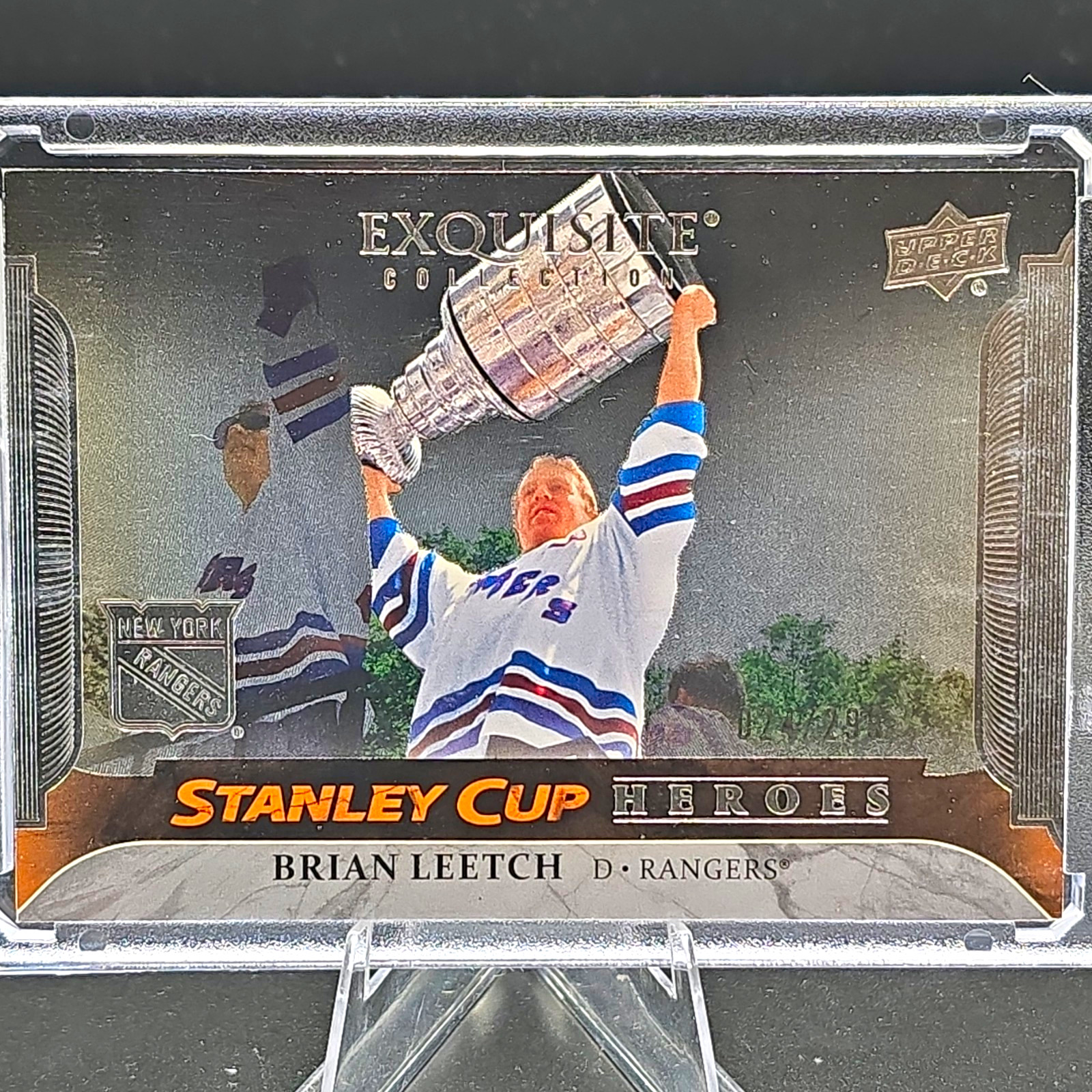 Upper Deck Exquisite Stanley Cup Heroes Brian Leetch Rangers ESC-BL /299