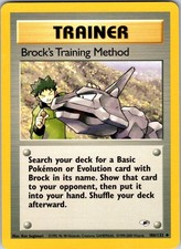 Brock's Training Method 106/132 Gym Heroes Pokemon LP Unlimited