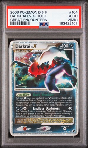 Darkrai LV.X graded PSA 2 for sale on eBay