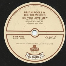 Brian Poole The Tr - Do You Love Me / Someone Someone - Used Viny - C8100z