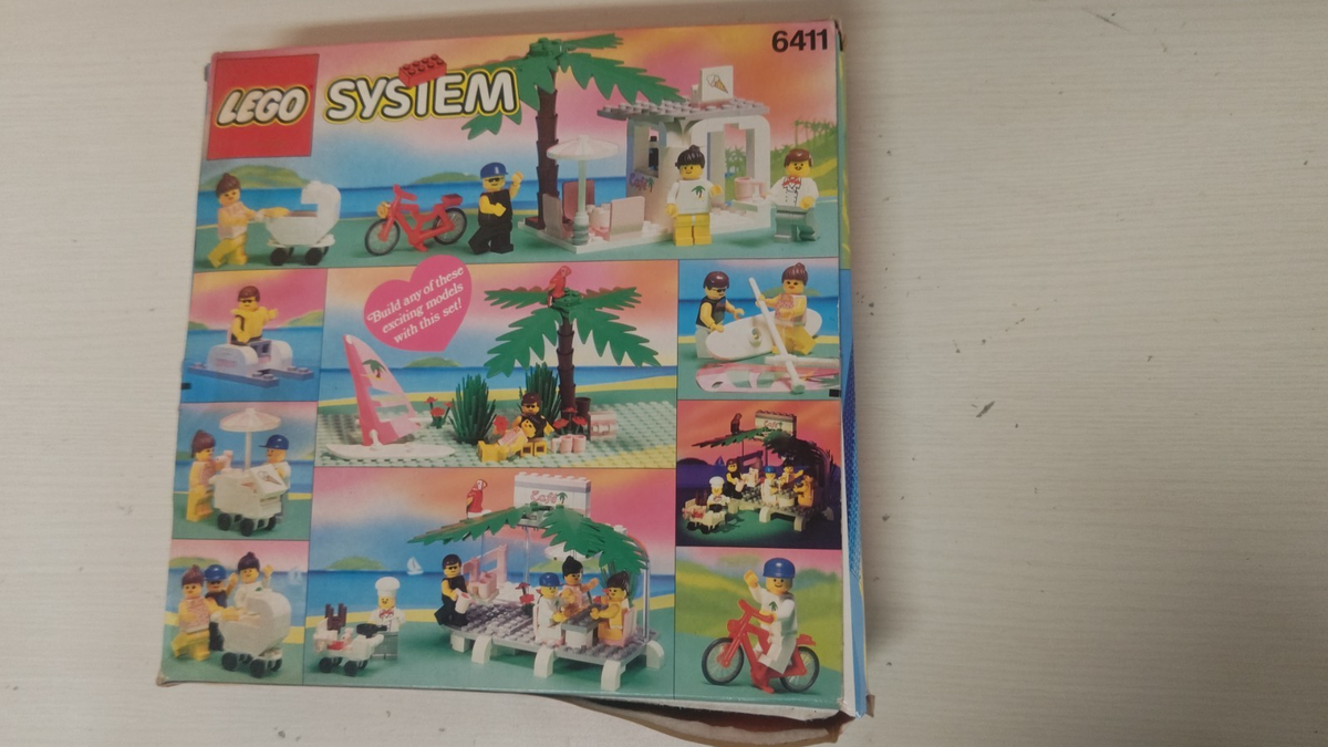 アメリカン・ヴィンテージチークバッフェ1988 LEGO System Paradisa Sand Dollar Cafe 6411 In 1992 New Retired