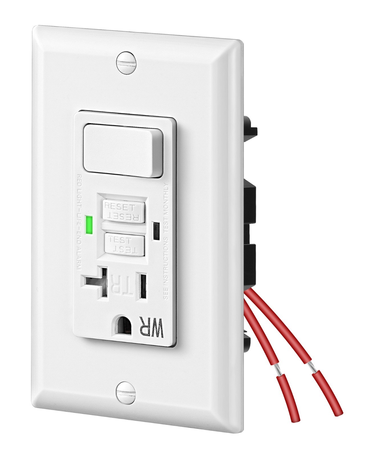 DEWENWILS 20A GFCI Switch Outlet Combo,Tamper-Resistant GFCI Electrical Outlet
