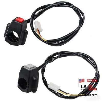 2 Pack Motorcycle Engine Stop Start Kill Switch Button Universal Red Green