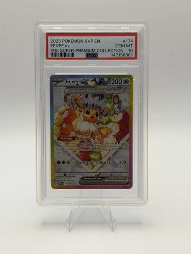 2025 POKEMON SVP EN-SV BLACK STAR PROMO #174 EEVEE EX PSA 10