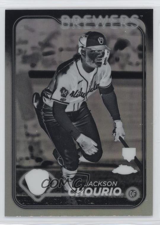 2024 Topps Chrome Negative Refractor Jackson Chourio #161 1k9t
