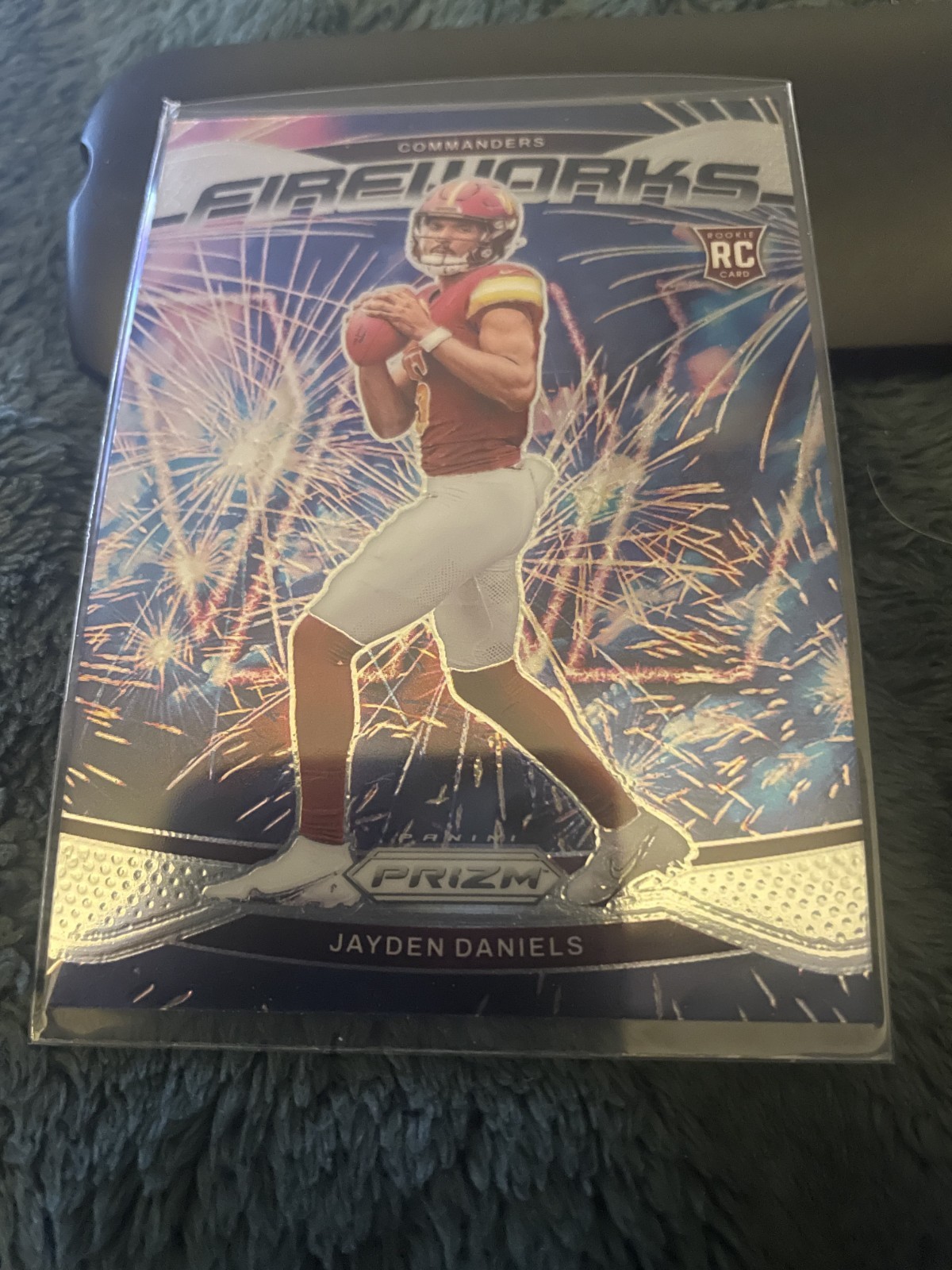 Jayden Daniels Panini Prizm Fireworks #24 Base