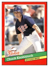 Chuck Knoblauch 1991 Donruss The Rookies Rookie RC #39 Minnesota Twins *342