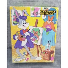 Bugs Bunny 100 piece jigsaw puzzle   COMPLETE   Looney tunes painting