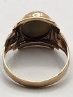 Mens 10k Yellow Gold Otsby & Barton Cats Eye Cabochon Solitaire Ring Size 9.75 — photo 7
