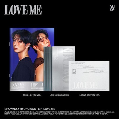 MONSTA X SHOWNU X HYUNGWON LOVE ME EP Album Photobook Ver (Version Selection)