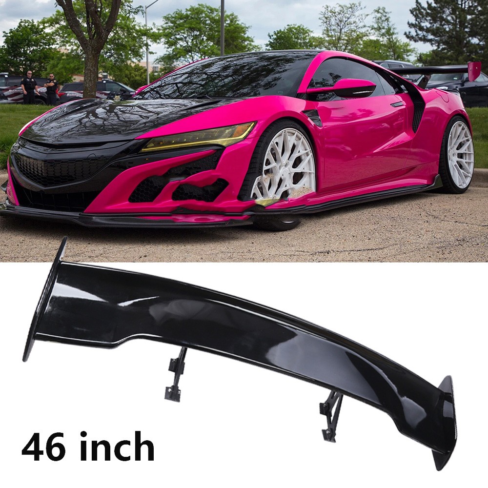 For Acura NSX Coupe Matte 46" Car GT Style Trunk Rear Spoiler Wing Glossy Black