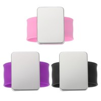 3Er-Set Magnetisches Nadelkissen Armband FüR NäHen Flechten, Schwarz/Lila/Rosa