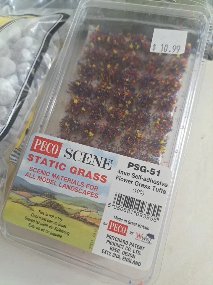 NUEVO Lote de Rocas de Hierba Modelo de Tren Ciudad Paisaje Grava Verde Grumo Follaje Foto 2 de 4