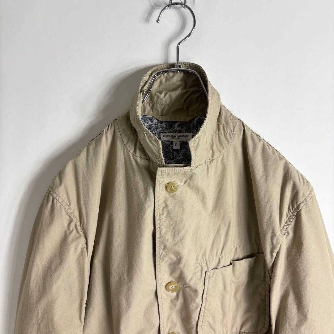 Engineered Garments Baker Jacket Beige Cotton S 3… - image 4