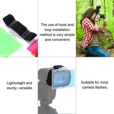18x Camera Gel Filter Kit Transparency Color Film Plastic Sheets Color Correctio