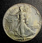 1941-P Walking Liberty Half Dollar, 90% Silver AU Condition Nice Original Coin!
