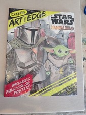 Star Wars: The Mandalorian Art with Edge Coloring Book with Poster Crayola NEW
