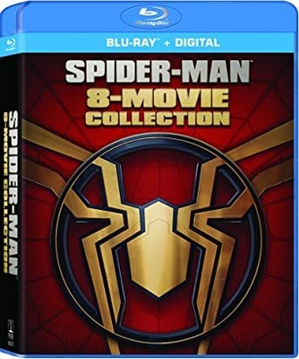New Spider-Man 8 Film Set: Spiderman 1,2,3; Amazing 1-2 & Home 1,2,3 (Blu-ray)