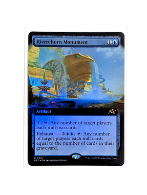 Riverchurn Monument R 0381 Extended Art FOIL MTG Aetherdrift DFT EN NM/M