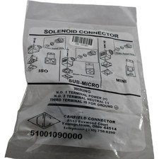 NEW Canfield Connector 51001090000 5000 Series Solenoid Valve Connector Form A